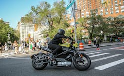 The all-electric livewire motorcycle from Harley Davidson gets up to 146 miles in single charge.