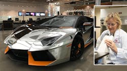 Lamborghini and Audrey Sherman Lamborghini and Audrey Sherman