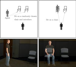 The participant&rsquo;s interaction with the virtual human.