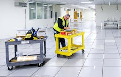 Work being done to retool the General Motors manufacturing facility in Kokomo, Ind., where Ventec Life Systems ventilators will be assembled. Work being done to retool the General Motors manufacturing facility in Kokomo, Ind., where Ventec Life Systems ventilators will be assembled.