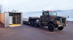 National Guard truck and trailer