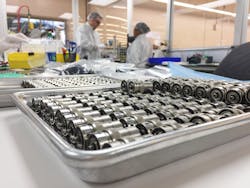 Components await shipping at Clippard’s manufacturing plant. Components await shipping at Clippard’s manufacturing plant.