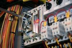 Circuit breakers, fuses and overload devices protect downstream conductors if there is an overcurrent or short-circuit. Technicians can use them to safely de-energize equipment. Circuit breakers, fuses and overload devices protect downstream conductors if there is an overcurrent or short-circuit. Technicians can use them to safely de-energize equipment.