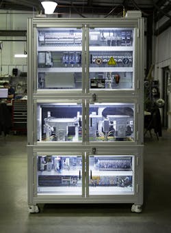 PC-based automation and EtherCAT sped up commissioning time for the redesigned PCB testing machine. PC-based automation and EtherCAT sped up commissioning time for the redesigned PCB testing machine.