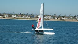 Matt Struble designs and builds catamarans for racing and has earned three World Championship titles. Matt Struble designs and builds catamarans for racing and has earned three World Championship titles.