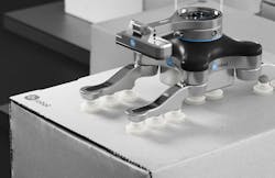 Vacuum grippers that do not require an external supply of compressed air are ideal for food packaging and palletizing. Vacuum grippers that do not require an external supply of compressed air are ideal for food packaging and palletizing.