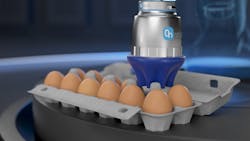 This food grade-certified Soft Gripper from OnRobot can pick up hard-to-grasp, delicate and odd-sized food items.