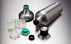 OXO engineers prototyped gaskets by compression molding silicone in 3D-printed molds. OXO engineers prototyped gaskets by compression molding silicone in 3D-printed molds.