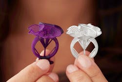 Castable resin can be used to print a detailed master for casting. Castable resin can be used to print a detailed master for casting.