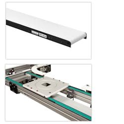 A side-by-side comparison shows how far conveyors have advanced going from the 1970s-style conveyor (left) to a modern-day platform (right).
