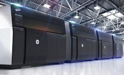 HP Metal Jet 3D printers. HP Metal Jet 3D printers.