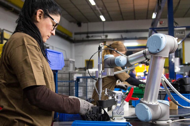 Adding cobots to a production line has long helped many UR customers address labor shortages.