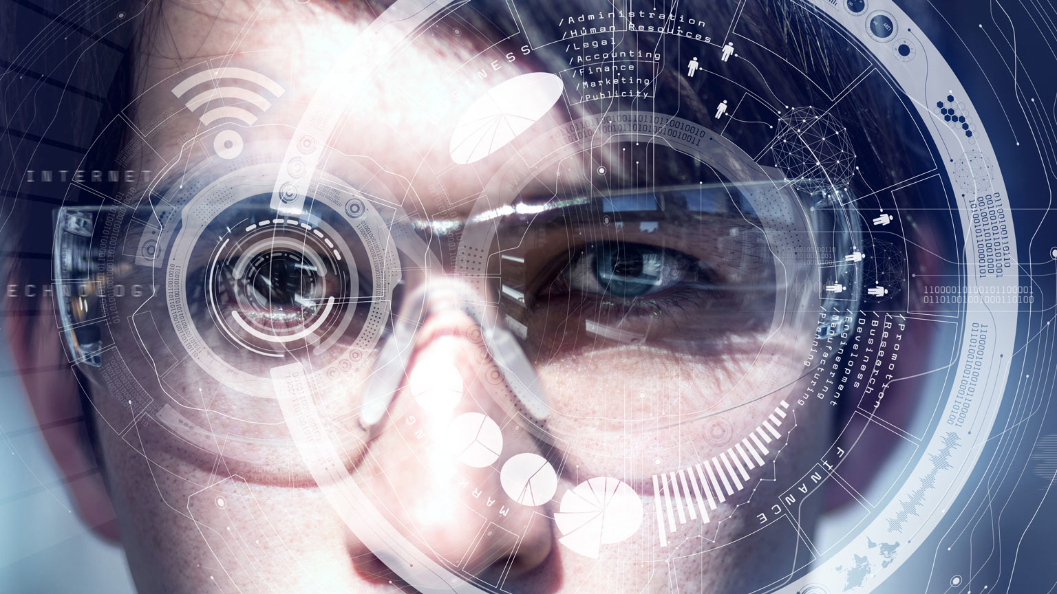 Camera lens in glasses