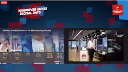 Cesim Demir, CTO for Huawei Technologies, presents at Hannover Messe Digital Days. Cesim Demir, CTO for Huawei Technologies, presents at Hannover Messe Digital Days.