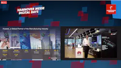 Cesim Demir, CTO for Huawei Technologies, presents at Hannover Messe Digital Days. Cesim Demir, CTO for Huawei Technologies, presents at Hannover Messe Digital Days.