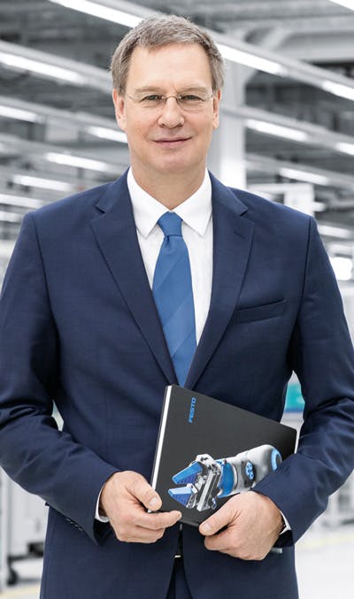 Dr. Oliver Jung, chairman of the Management Board, Festo.