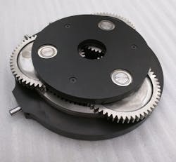 Powerful motors such as this mean fewer gears are needed to generate torques strong enough to handle activities like standing up and climbing stairs. Powerful motors such as this mean fewer gears are needed to generate torques strong enough to handle activities like standing up and climbing stairs.