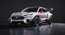 The Mach-E 1400 carries seven motors that deliver a total of 1,400 hp. It can also carry up to four people. The Mach-E 1400 carries seven motors that deliver a total of 1,400 hp. It can also carry up to four people.