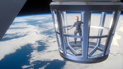 The 360-deg. observatory lets astronauts enjoy the view without having to get into spacesuits.