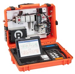 The Aventics Smart Pneumatics Analyzer monitors and visualizes pneumatic installations and systems. The integrated IIoT edge gateway Smart Pneumatics Monitor (SPM) continually records the respective operating states. The sensor data from the pneumatic maintenance unit is digitized and turned into information using mathematical algorithms.