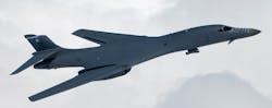 The multi-mission B-1B “Lancer” bomber can deliver an extraordinary quantity and diversity of weapons anywhere in the world within hours. The multi-mission B-1B “Lancer” bomber can deliver an extraordinary quantity and diversity of weapons anywhere in the world within hours.