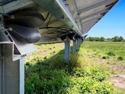 The Sunfolding T29 drive uses bladders to lift and aim solar panels. The Sunfolding T29 drive uses bladders to lift and aim solar panels.