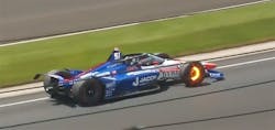 2. Lap 5 started a bad day for James Davison, whose brake rotor overheated causing a fire that destroyed the right front end. 2. Lap 5 started a bad day for James Davison, whose brake rotor overheated causing a fire that destroyed the right front end.