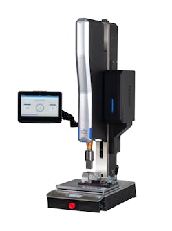 Emerson’s Branson GSX-E1 ultrasonic welder. Emerson’s Branson GSX-E1 ultrasonic welder.