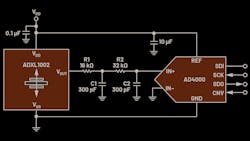 Example of a vibration measurement circuit Example of a vibration measurement circuit