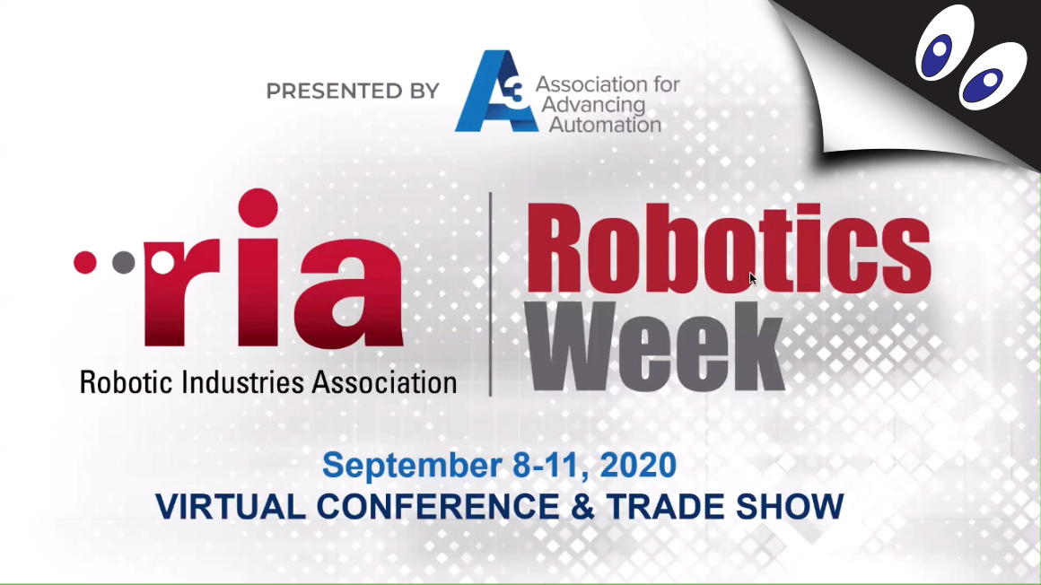 RIA Robotics Week logo and googly eyes