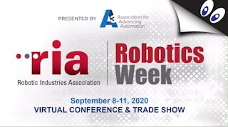RIA Robotics Week logo and googly eyes