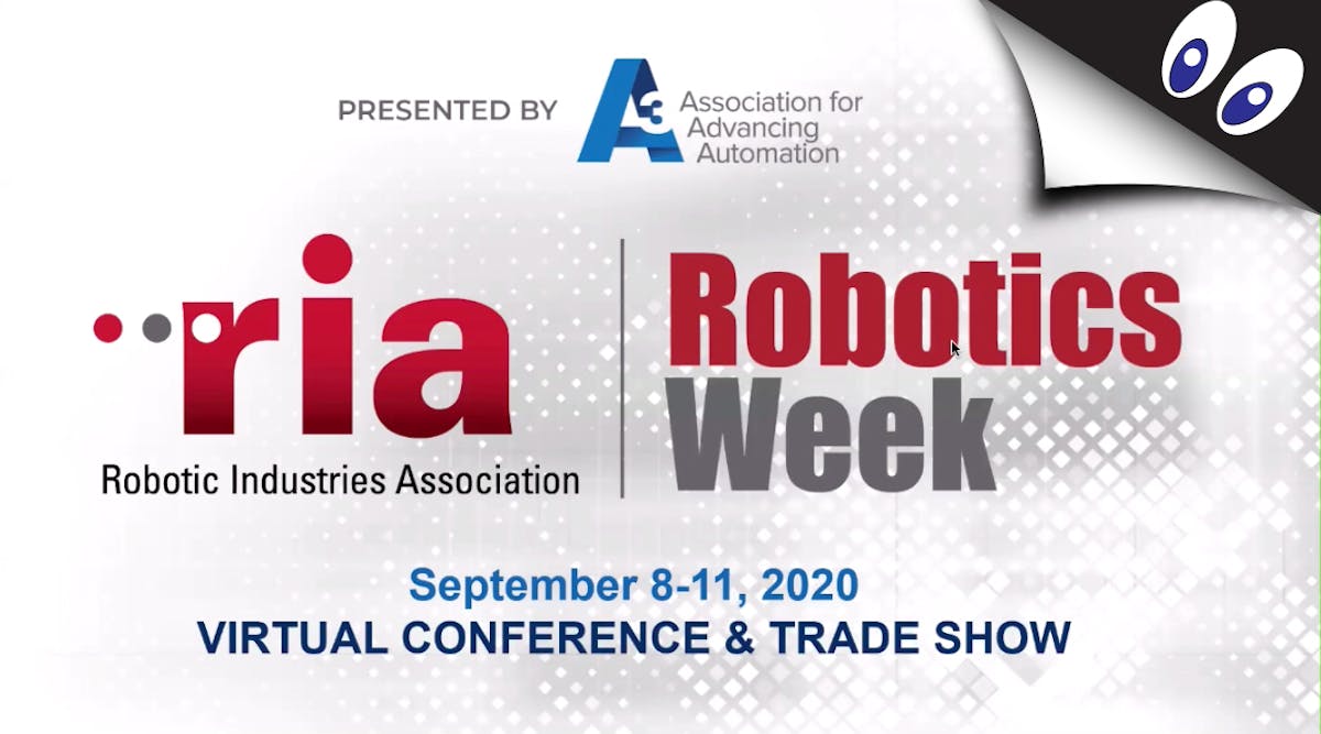 RIA Robotics Week logo and googly eyes