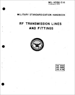 1. Perhaps the worst example of the stubborn resistance to change in DoD standards is MIL-HDBK-216, a handbook that covers RF transmission lines and connectors that hasn’t been revised since 1962. 1. Perhaps the worst example of the stubborn resistance to change in DoD standards is MIL-HDBK-216, a handbook that covers RF transmission lines and connectors that hasn’t been revised since 1962.