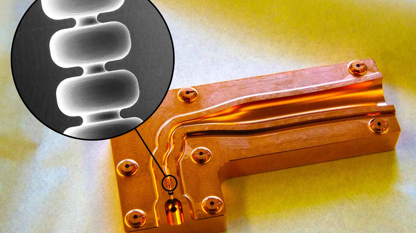 Copper accelerator structure