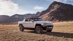 The 2022 GMC HUMMER EV is the first full-electric vehicle in GMC’s portfolio and will get its energy from GM’s Ultium batteries. The 2022 GMC HUMMER EV is the first full-electric vehicle in GMC’s portfolio and will get its energy from GM’s Ultium batteries.