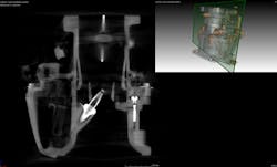 Slice view of reconstructed carburetor CT scan. Slice view of reconstructed carburetor CT scan.