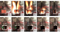 Lithium battery flammability test