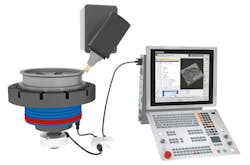 The EIB 5200 sensor box from Heidenhain offers intelligent motor protection for the machining process. With minimal cabling, additional data from the motor system are immediately usable. The EIB 5200 sensor box from Heidenhain offers intelligent motor protection for the machining process. With minimal cabling, additional data from the motor system are immediately usable.