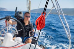 Functionally testing a 3D-printed pulley. Functionally testing a 3D-printed pulley.