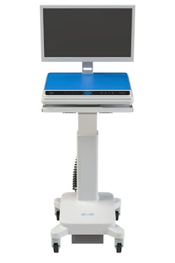 1. Shown is a medical mobile workstation with in-base power, manufactured by Simplifi Medical. 1. Shown is a medical mobile workstation with in-base power, manufactured by Simplifi Medical.