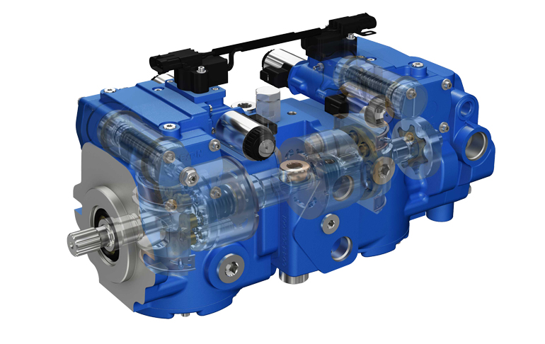Back-to-back hydraulic pump
