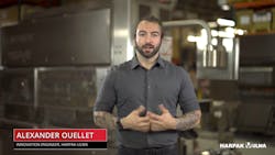 Alexander Ouellet, innovation engineer, Harpak-Ulma. Alexander Ouellet, innovation engineer, Harpak-Ulma.