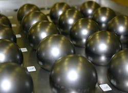 TRISO particles can be made into billiard-ball sized spheres (called pebbles) for used as fuel in high-temperature-gas or molten-salt-cooled reactors.