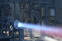 Hot-fire testing of a 3D-printed combustion chamber and a nozzle made of a high-strength, hydrogen-resistant alloy. Hot-fire testing of a 3D-printed combustion chamber and a nozzle made of a high-strength, hydrogen-resistant alloy.