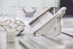 Aviation parts printed on a 3D printer from new metal powders. Aviation parts printed on a 3D printer from new metal powders.