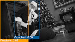 Santa in the fireplace Santa in the fireplace