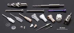 Complex parts can be machined out of titanium and other difficult-to-machine materials. Complex parts can be machined out of titanium and other difficult-to-machine materials.