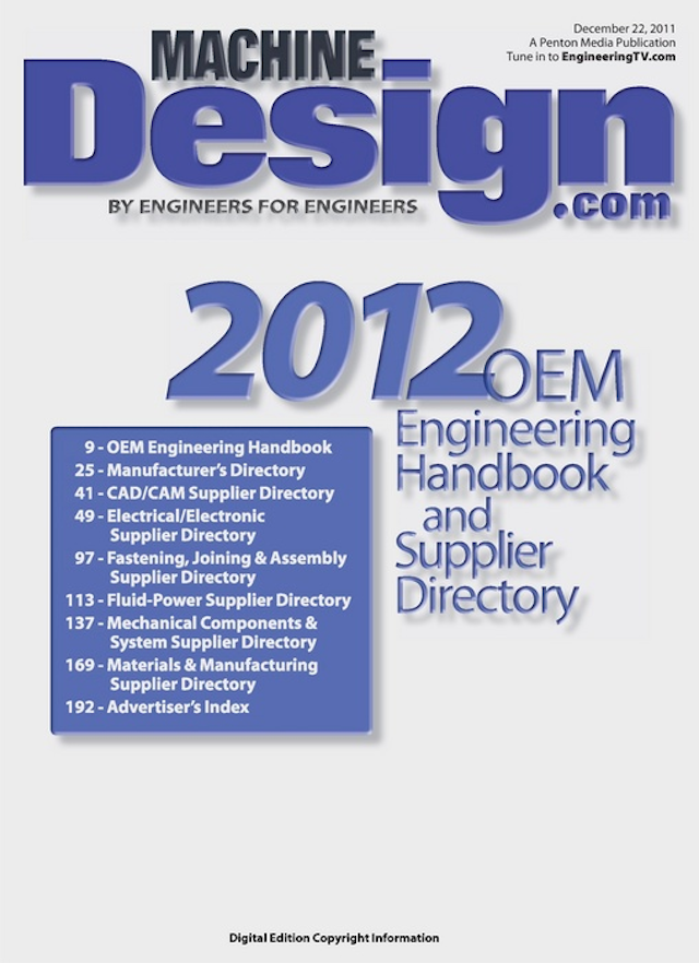 OEM Handbook/Supplier Directory 2012 Machine Design