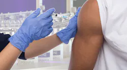 Vaccine being administered
