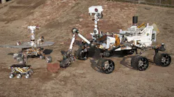 Sojourner, Spirit (or Opportunity) and Curiosity